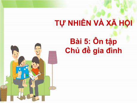 Bài giảng Tự nhiên xã hội 1 (Kết nối tri thức) - Bài 5: Ôn tập chủ đề gia đình - Trần Thị Thanh Hương