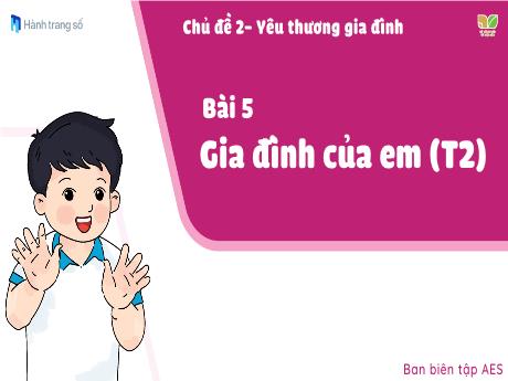 Bài giảng Tự nhiên xã hội 1 (Kết nối tri thức) - Chủ đề 2 - Bài 5: Gia đình của em (Tiết 2) - Nguyễn Thị Ánh Tuyết