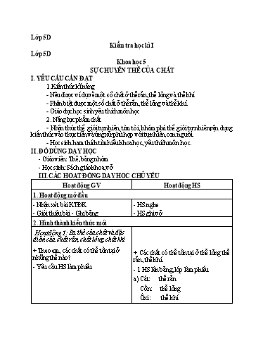 Giáo án Tiếng Việt + Khoa học Tiểu học (Thứ 5+6) - Năm học 2023-2024 - Nguyễn Thị Yến Nhi