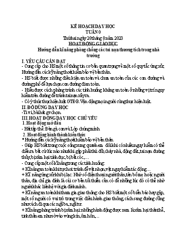 Kế hoạch bài dạy Tiếng Việt + Toán 1 - Năm học 2023-2024 - Nguyễn Thị Ánh Tuyết