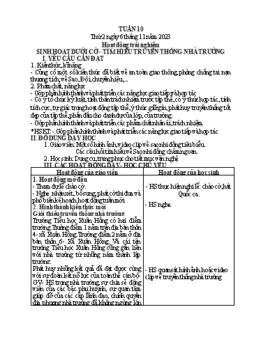 Kế hoạch bài dạy Tiếng Việt + Toán 1 - Tuần 10 (Thứ 2-4) - Năm học 2023-2024 - Nguyễn Thị Ánh Tuyết