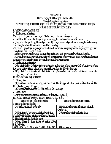 Kế hoạch bài dạy Tiếng Việt + Toán 1 - Tuần 11 - Năm 2023-2024 - Trần Thị Hồng Thúy