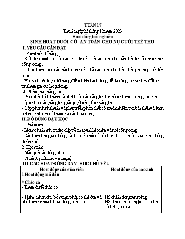 Kế hoạch bài dạy Tiếng Việt + Toán 1 - Tuần 17 - Năm 2023-2024 - Trần Thị Hồng Thúy