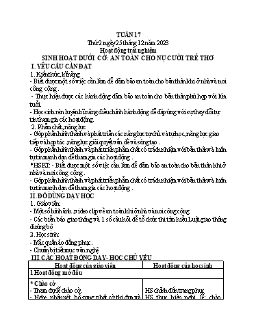 Kế hoạch bài dạy Tiếng Việt + Toán 1 - Tuần 17 (Thứ 2-4) - Năm học 2023-2024 - Nguyễn Thị Ánh Tuyết
