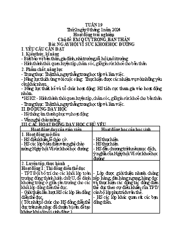 Kế hoạch bài dạy Tiếng Việt + Toán 1 - Tuần 19 (Thứ 2-4) - Năm học 2023-2024 - Nguyễn Thị Ánh Tuyết