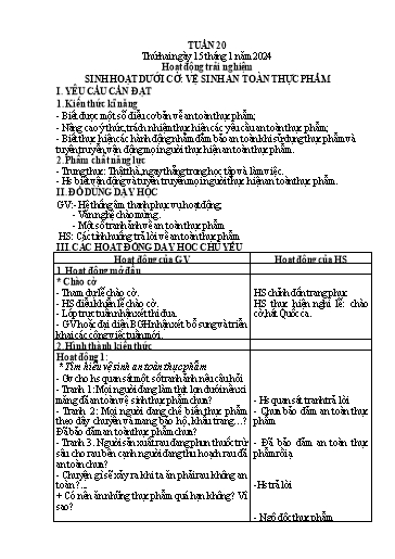 Kế hoạch bài dạy Tiếng Việt + Toán 1 - Tuần 20 - Năm 2023-2024 - Trần Thị Hồng Thúy