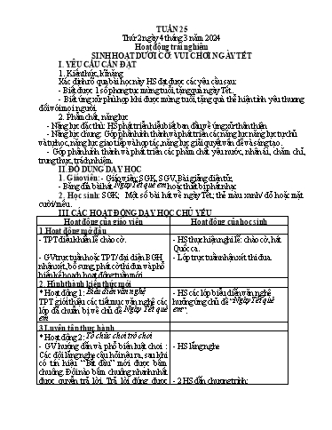 Kế hoạch bài dạy Tiếng Việt + Toán 1 - Tuần 25 - Năm 2023-2024 - Trần Thị Hồng Thúy