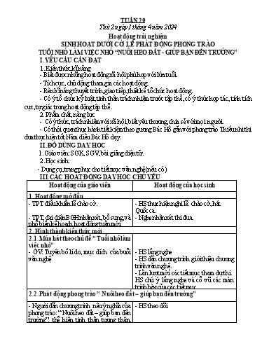 Kế hoạch bài dạy Tiếng Việt + Toán 1 - Tuần 29 (Thứ 2-4) - Năm học 2023-2024 - Trần Thị Thanh Hương