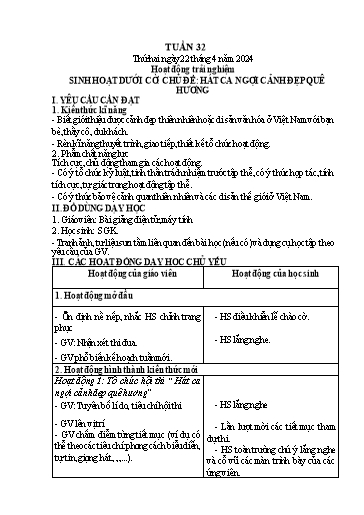 Kế hoạch bài dạy Tiếng Việt + Toán 1 - Tuần 32 (Thứ 2-4) - Năm học 2023-2024 - Trần Thị Thanh Hương