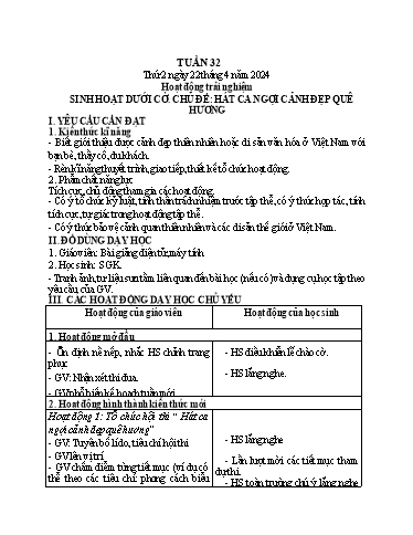 Kế hoạch bài dạy Tiếng Việt + Toán 1 - Tuần 33 - Năm 2023-2024 - Trần Thị Hồng Thúy