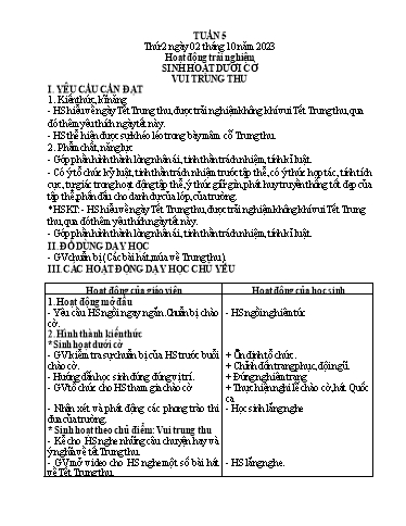 Kế hoạch bài dạy Tiếng Việt + Toán 1 - Tuần 5 (Thứ 2-4) - Năm học 2023-2024 - Nguyễn Thị Ánh Tuyết