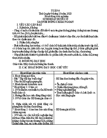 Kế hoạch bài dạy Tiếng Việt + Toán 1 - Tuần 6 - Năm 2023-2024 - Trần Thị Hồng Thúy